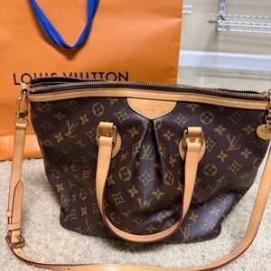 Louis Vuitton Monogram Canvas Tote with Natural Vachetta Trim